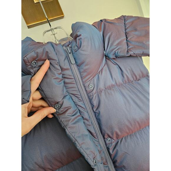 lululemon athletica Heathered Wild Indigo Wunder Puff Cropped Vest Size 10 - Picture 7 of 16